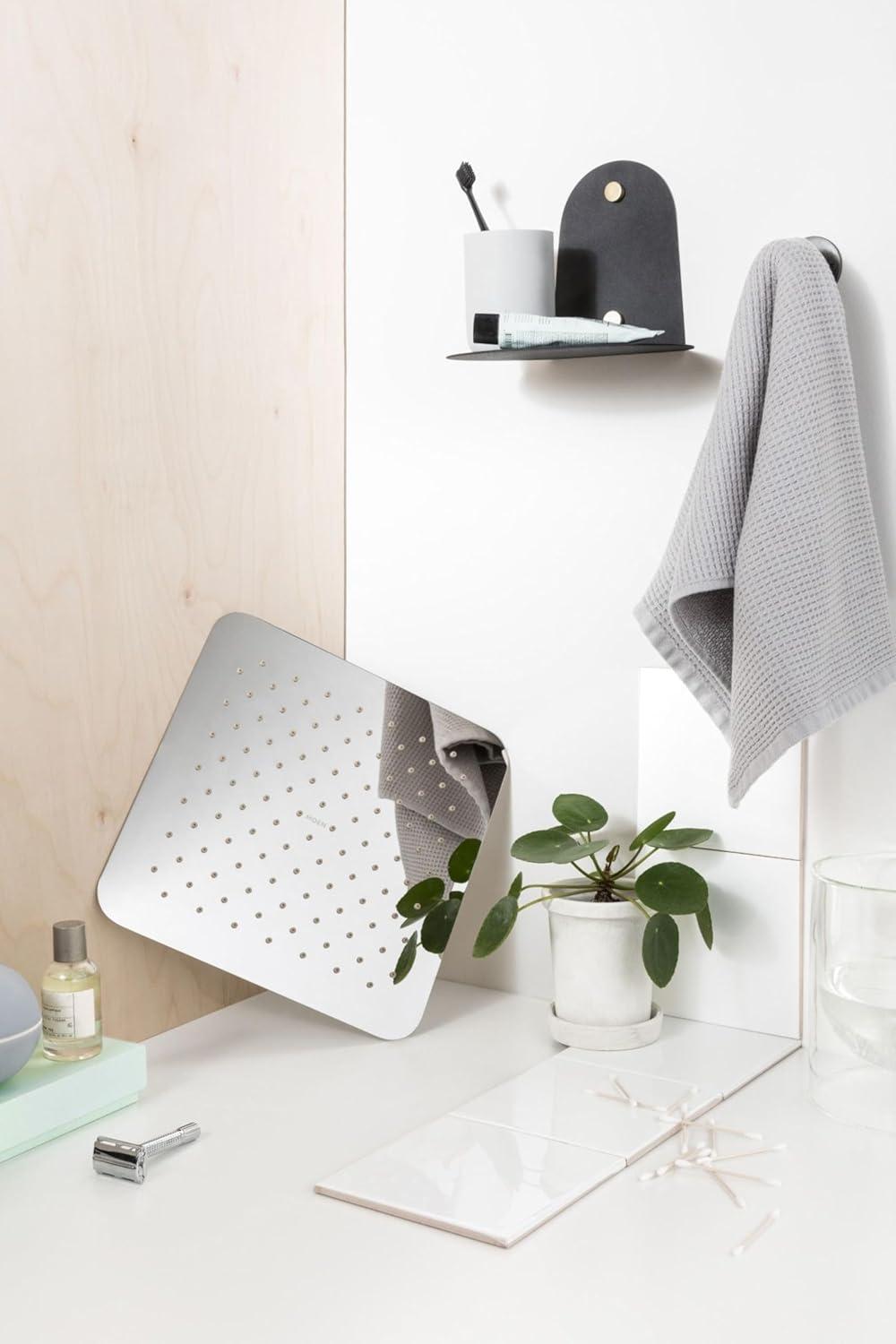 image:imageMoen Chrome Bathroom 12Inch Wide Razor Thin Rain Shower Head S100412 Inch Square