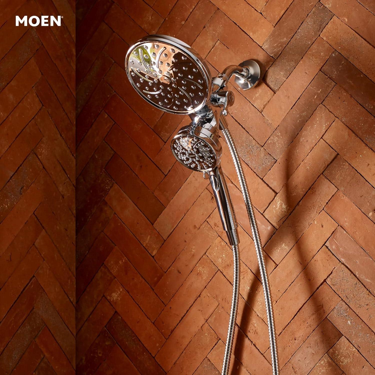 image:imageMoen Engage Chrome Magnetix 2in1 Combo Rain Showerhead with Detachable Handheld Shower Spray Featuring Magnetic Docking System 26009Chrome