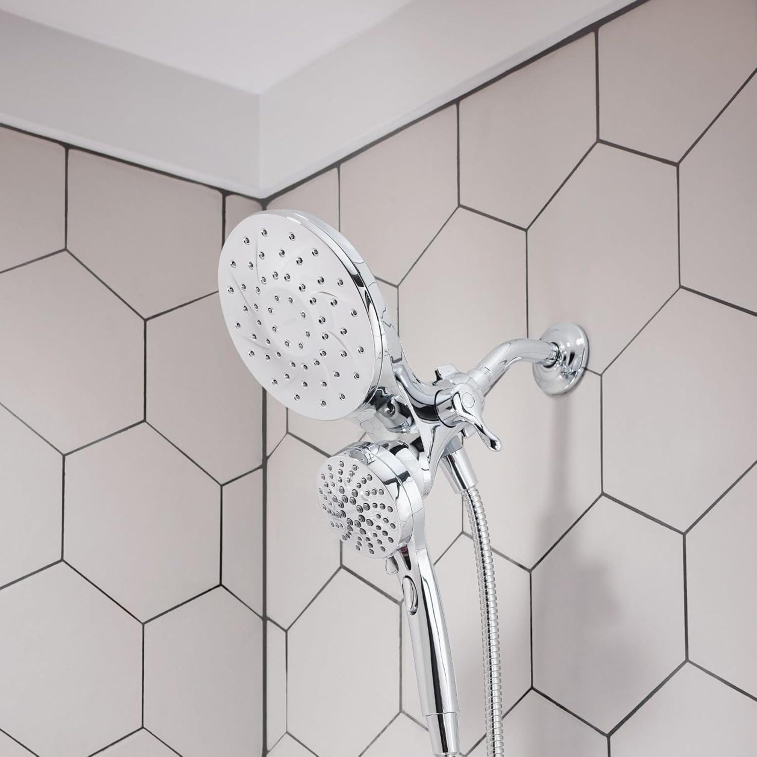 image:imageMoen Engage Chrome Magnetix 2in1 Combo Rain Showerhead with Detachable Handheld Shower Spray Featuring Magnetic Docking System 26009Chrome