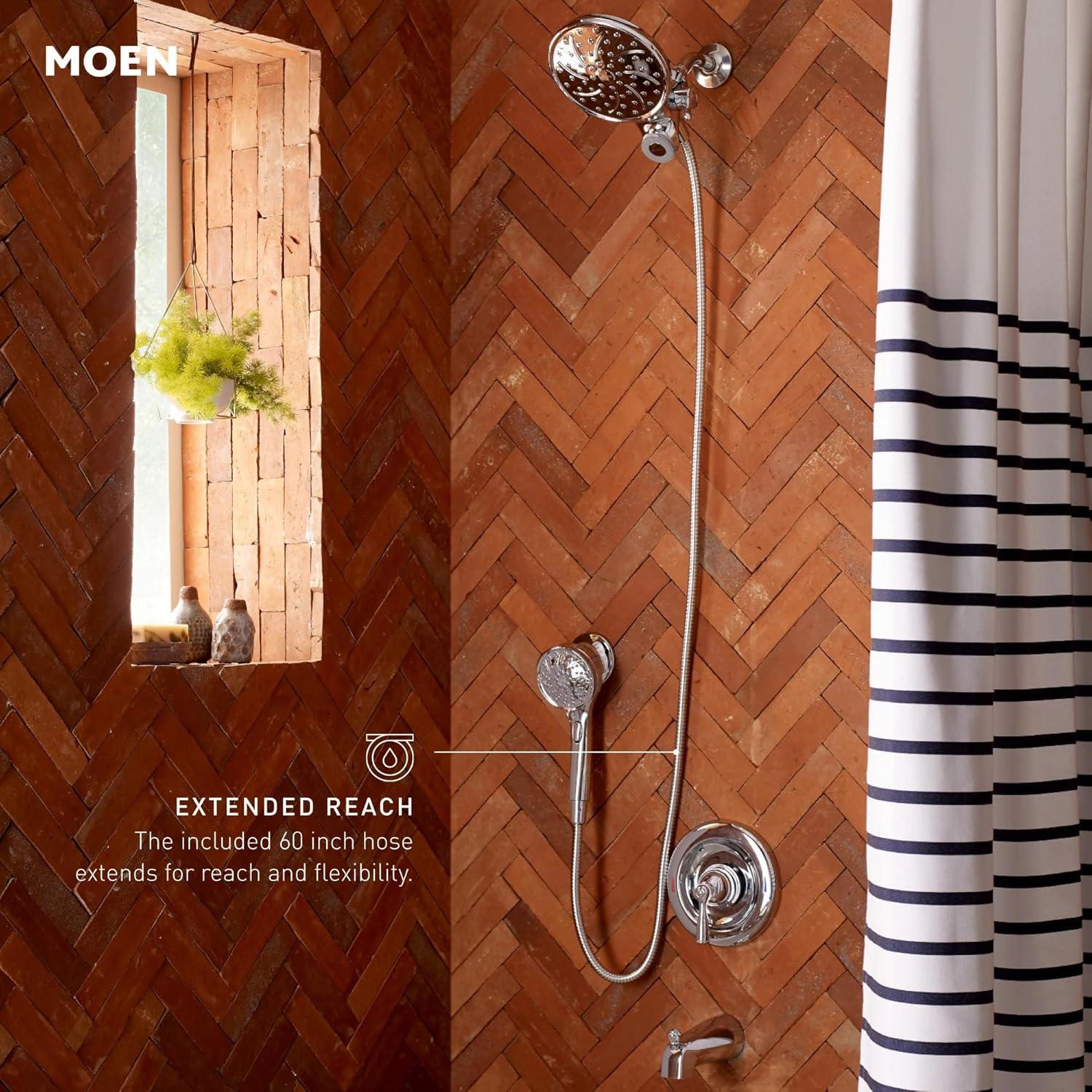 image:imageMoen Engage Chrome Magnetix 2in1 Combo Rain Showerhead with Detachable Handheld Shower Spray Featuring Magnetic Docking System 26009Chrome