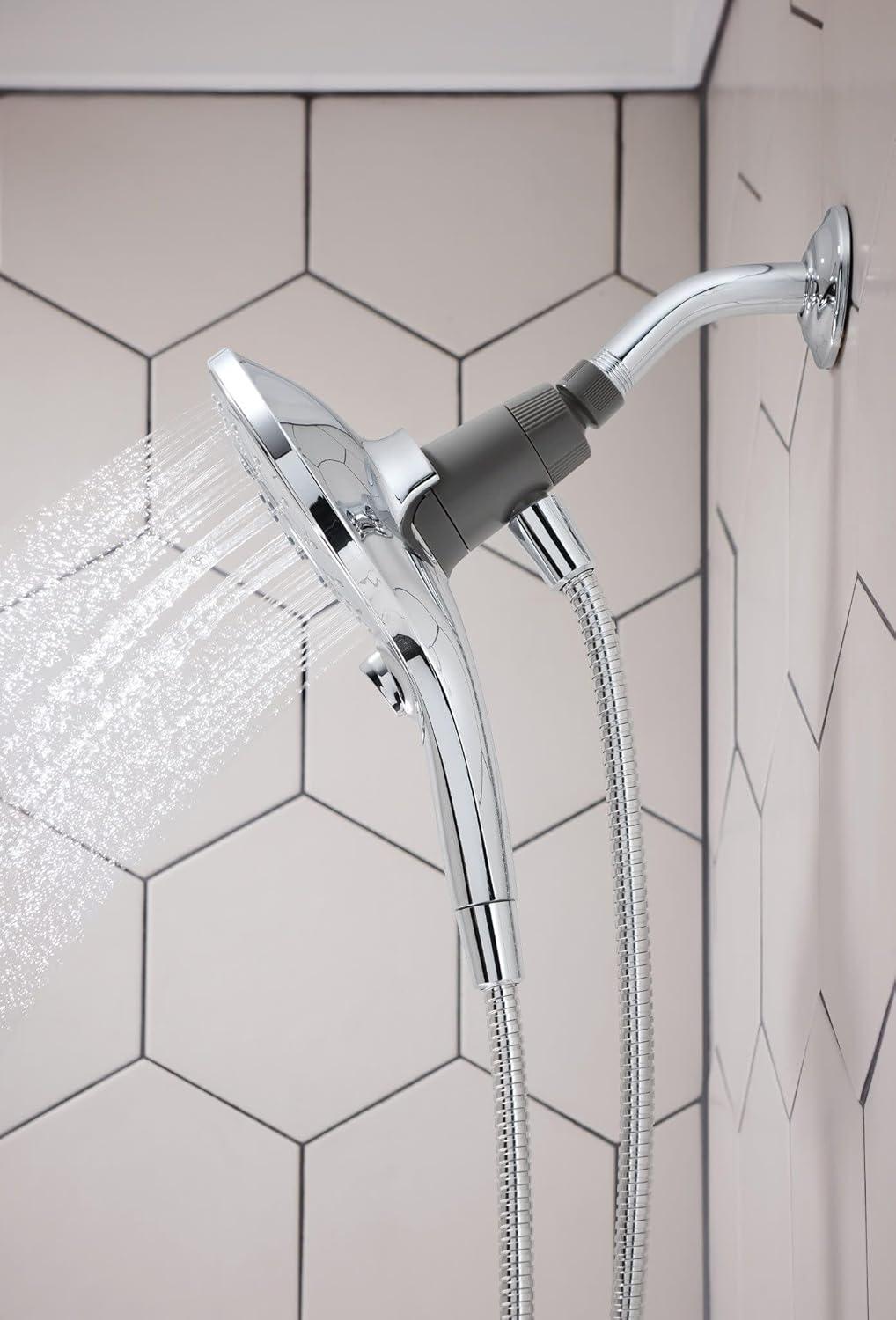 image:imageMoen Engage Chrome Magnetix SixFunction 55Inch Wide Handheld Shower Head with Hose and Magnetic Docking System 26112Chrome