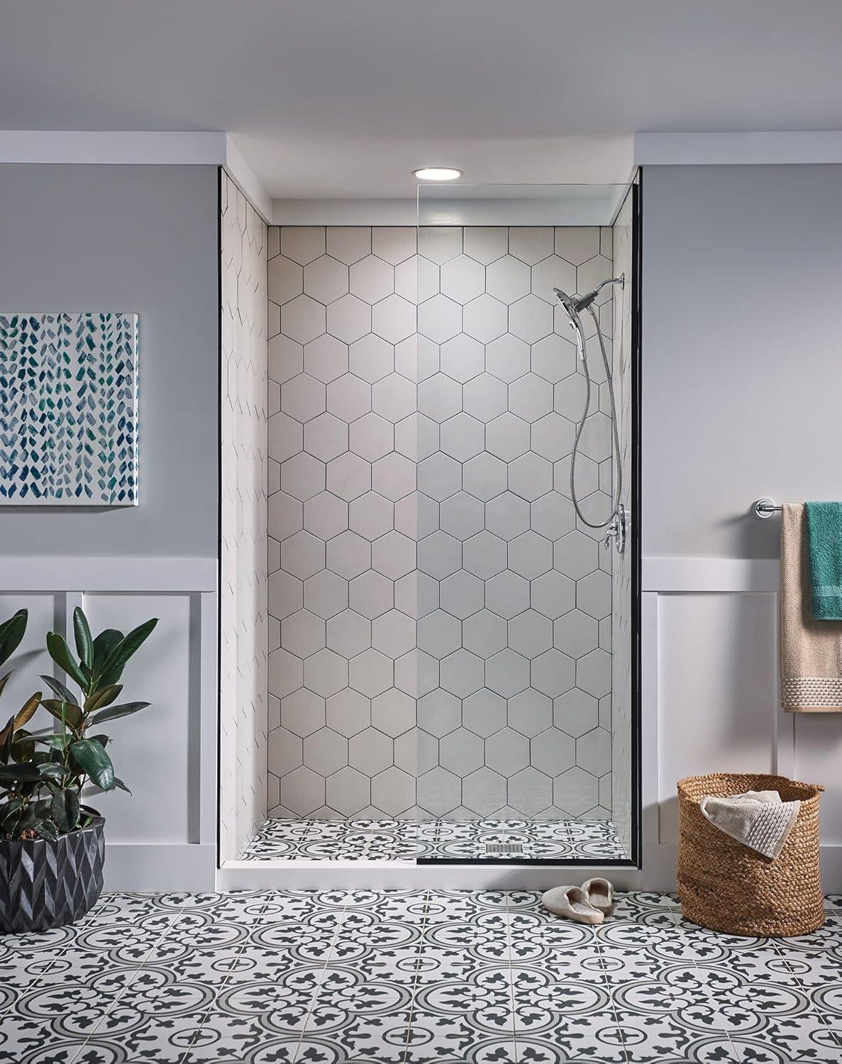 image:imageMoen Engage Chrome Magnetix SixFunction 55Inch Wide Handheld Shower Head with Hose and Magnetic Docking System 26112Chrome