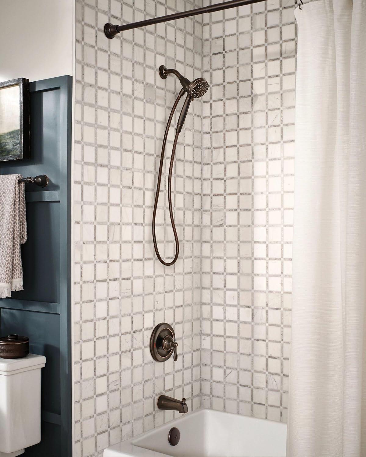 image:imageMoen Engage Magnetix Spot Resist Brushed Nickel 35Inch SixFunction Detachable Handheld Showerhead with Magnetic Docking System 26100SRNMediterranean Bronze