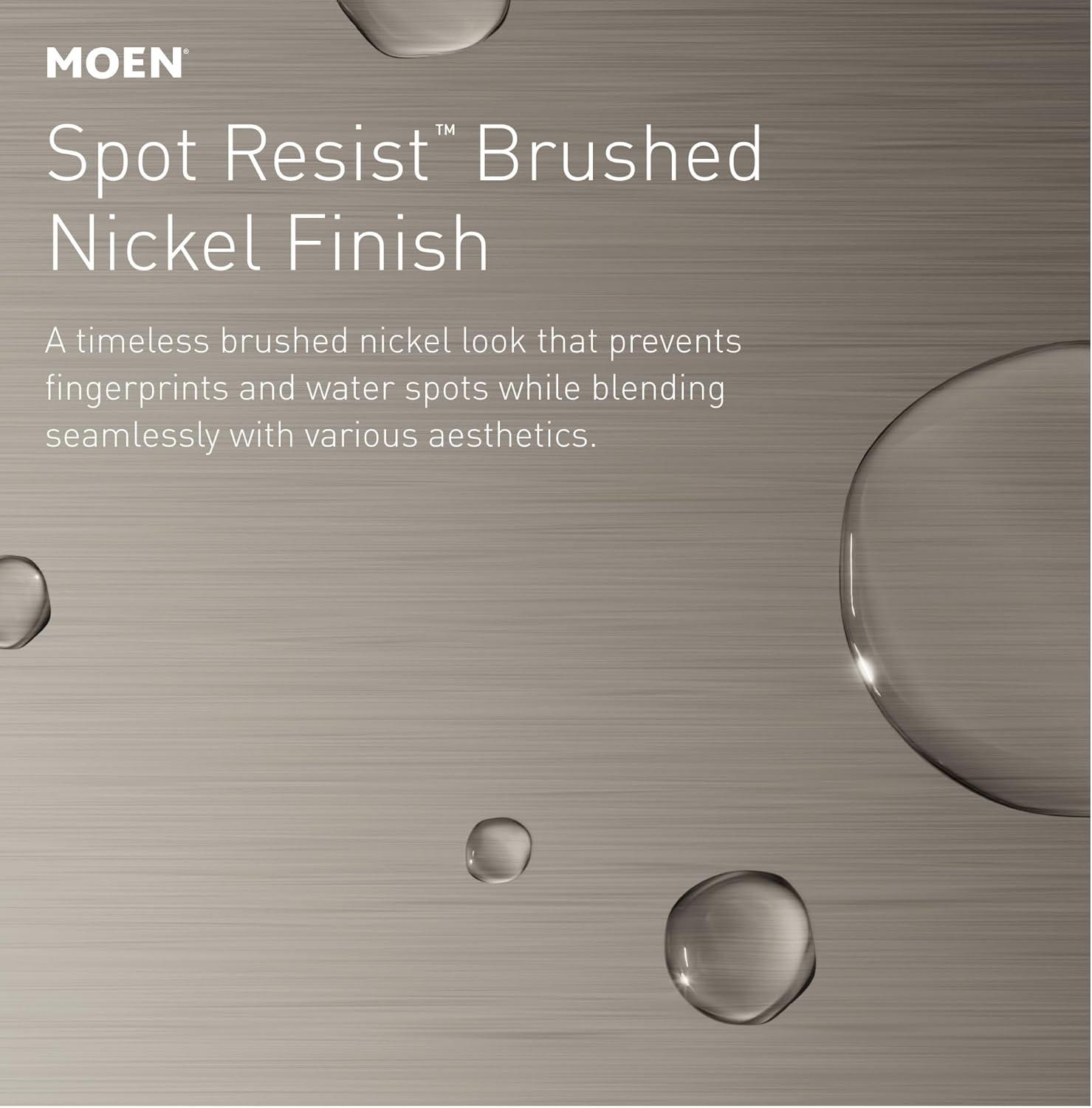 image:imageMoen Engage Spot Resist Brushed Nickel SixFunction 55Inch Removable Handheld Showerhead with Magnetic Docking System 26112SRNSpot Resist Brushed Nickel