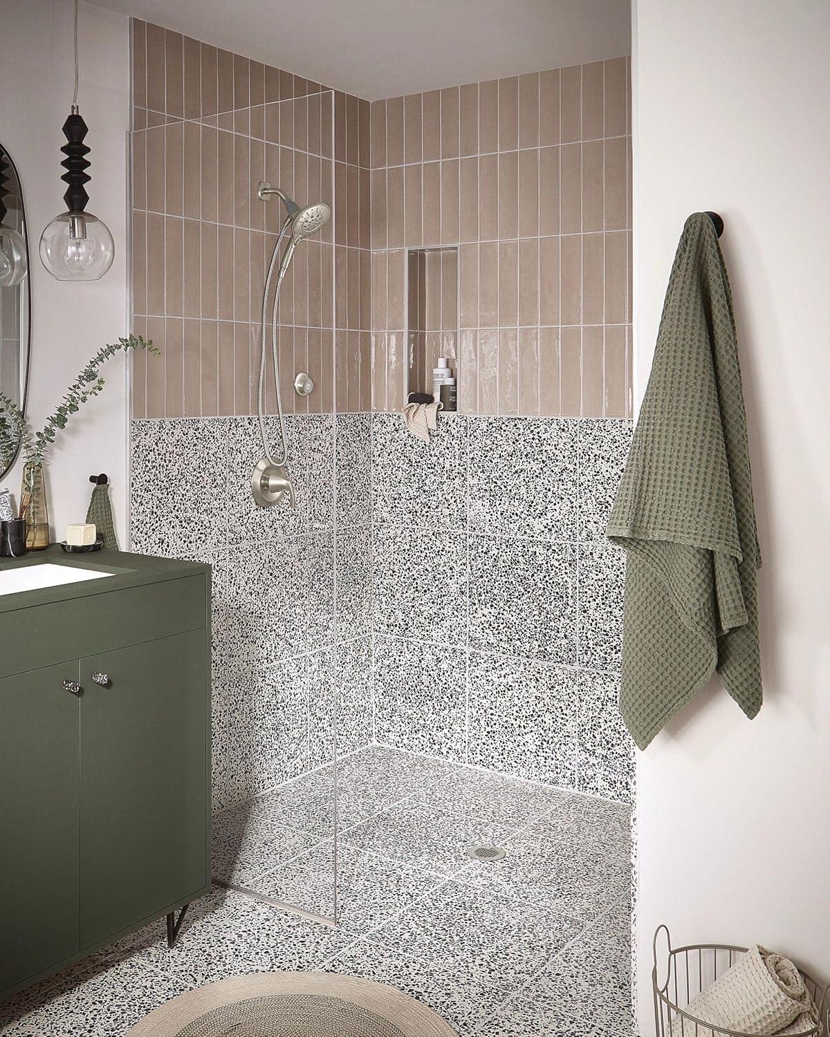 image:imageMoen Engage Spot Resist Brushed Nickel SixFunction 55Inch Removable Handheld Showerhead with Magnetic Docking System 26112SRNSpot Resist Brushed Nickel