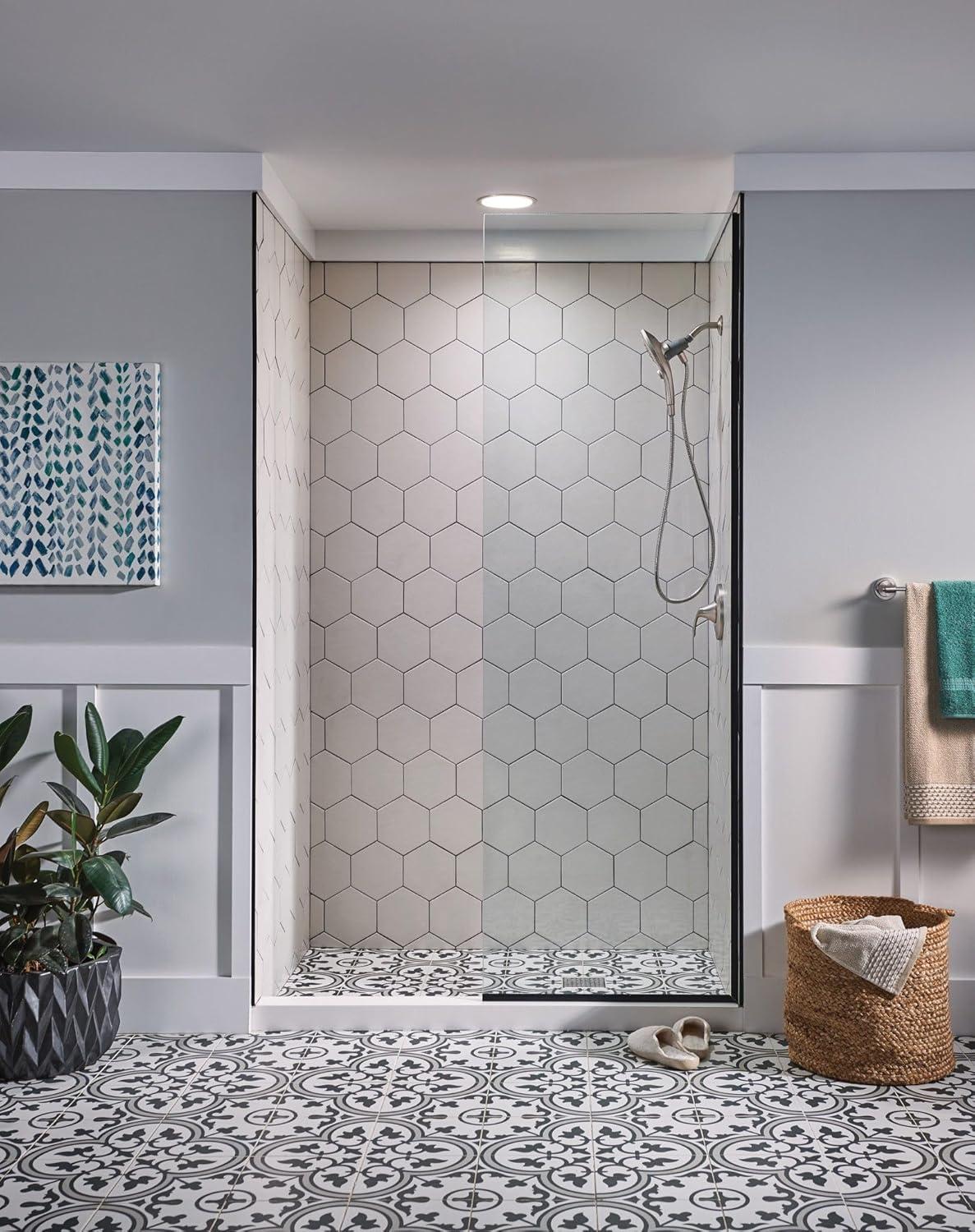 image:imageMoen Engage Spot Resist Brushed Nickel SixFunction 55Inch Removable Handheld Showerhead with Magnetic Docking System 26112SRNSpot Resist Brushed Nickel