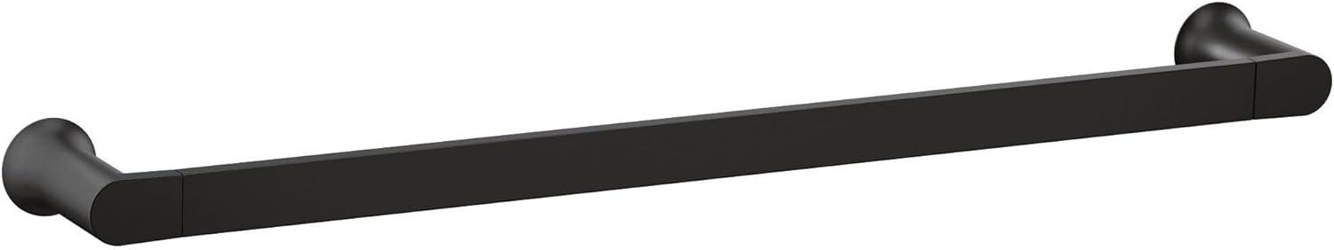 image:imageMoen Genta LX Modern Single Kitchen or Bathroom Towel Bar 24Inch Brushed Nickel BH3824BNMatte Black