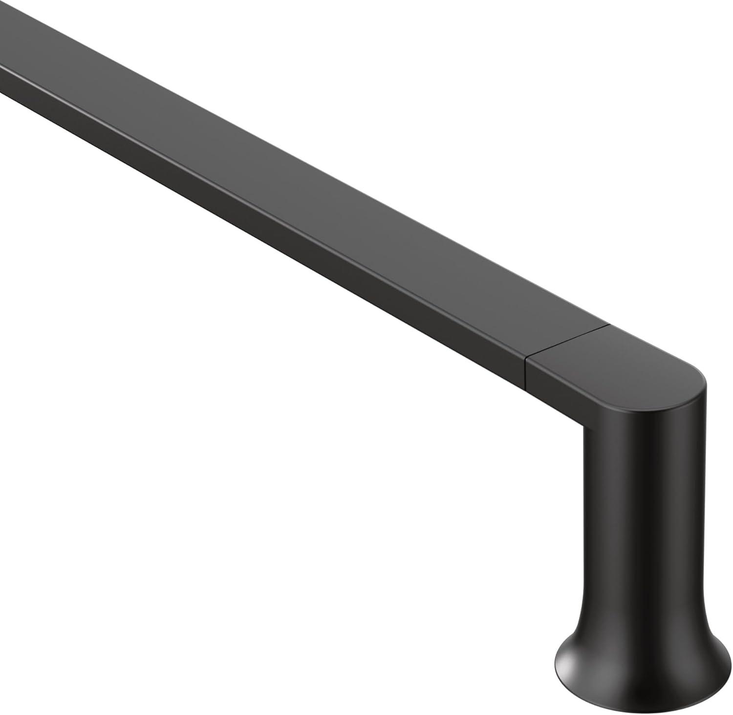 image:imageMoen Genta LX Modern Single Kitchen or Bathroom Towel Bar 24Inch Brushed Nickel BH3824BNMatte Black