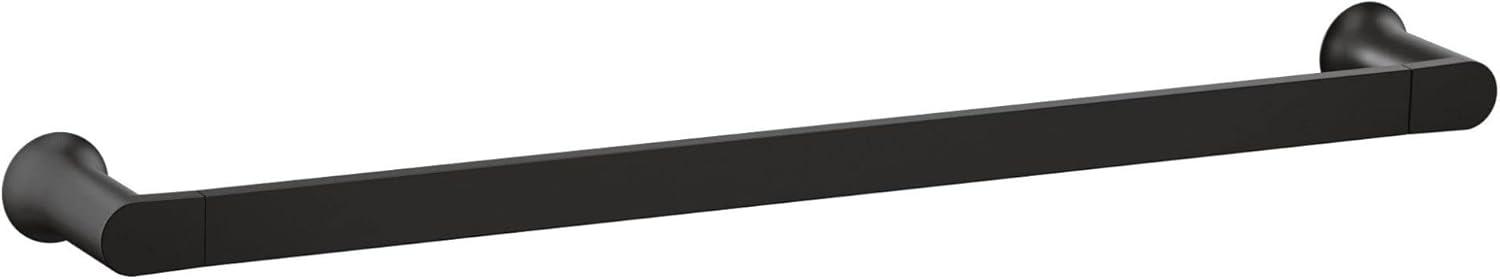 image:imageMoen Genta LX Modern Single Kitchen or Bathroom Towel Bar 24Inch Brushed Nickel BH3824BNMatte Black