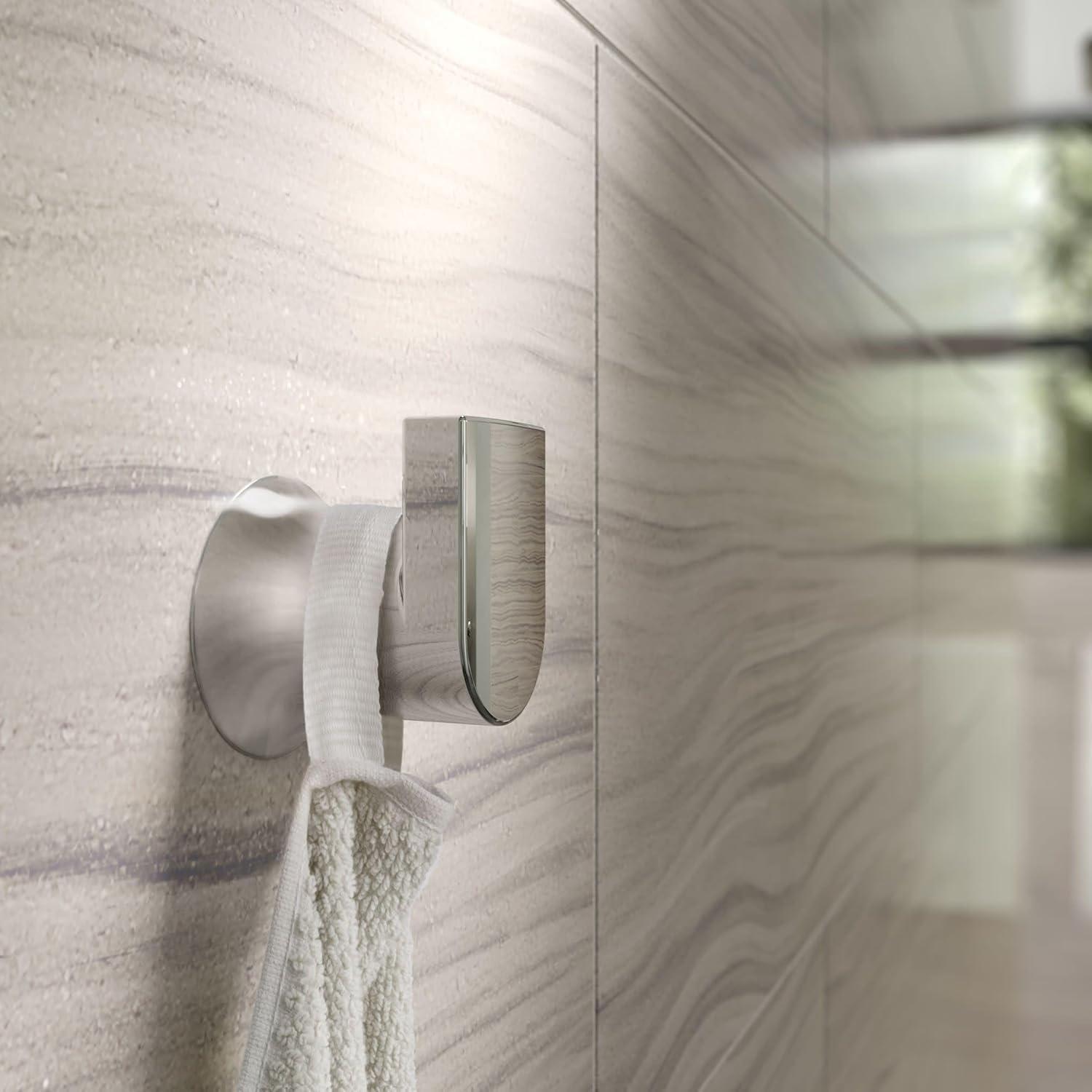image:imageMoen Genta LX Modern Single Robe Hook or Towel Hanger for Kitchen or Bathroom Brushed Nickel BH3803BNChrome
