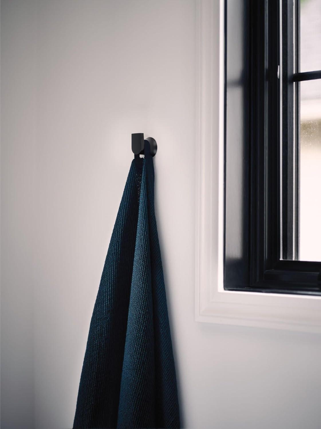image:imageMoen Genta LX Modern Single Robe Hook or Towel Hanger for Kitchen or Bathroom Brushed Nickel BH3803BNMatte Black