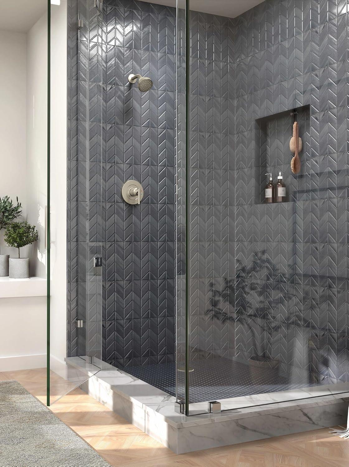 image:imageMoen Gibson Chrome PosiTemp Pressure Balancing EcoPerformance Modern Shower Trim Valve Required T2902EPBrushed Nickel