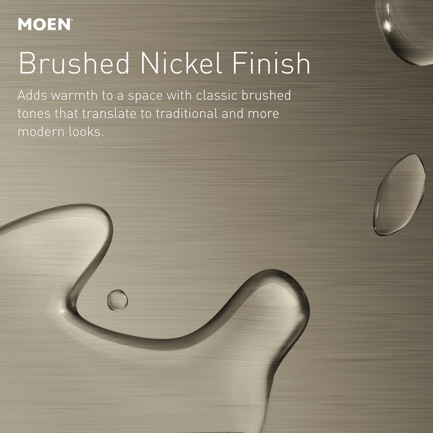 image:imageMoen Gibson TwoHandle High Arc Widespread Modern Bathroom Sink Faucet for 3Hole Setups with Valve Included Brushed Nickel TV6142BNBrushed Nickel
