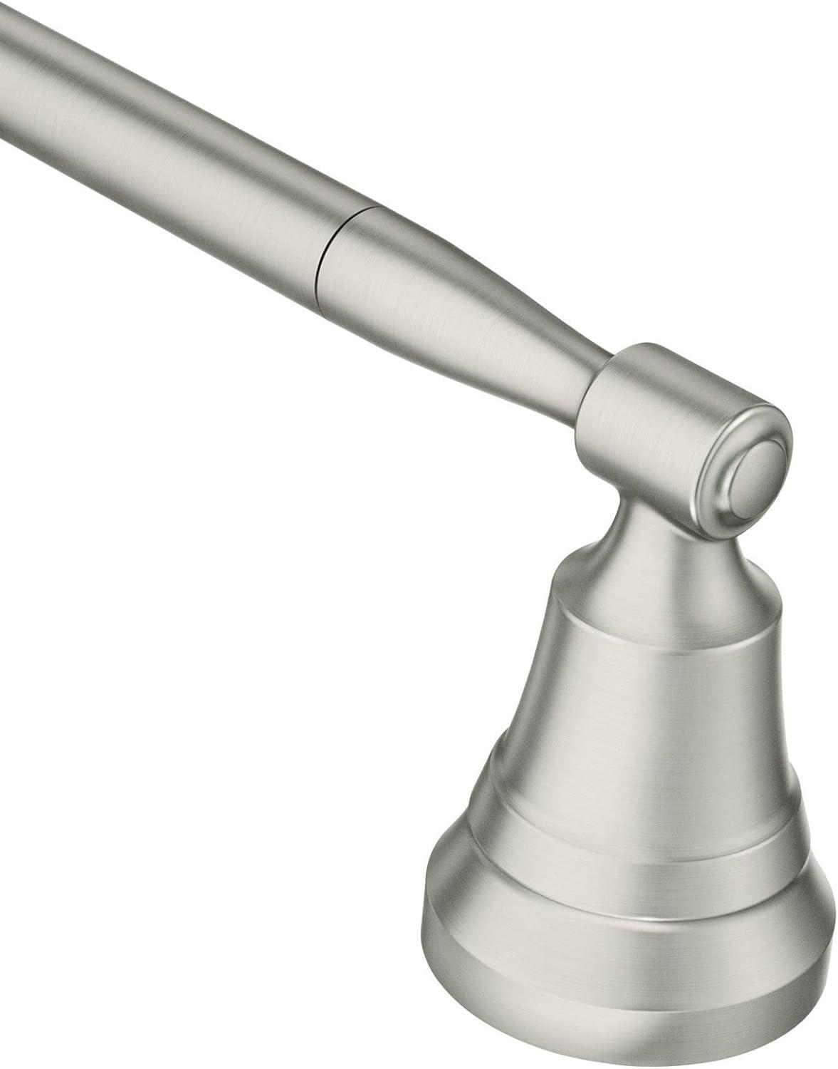 image:imageMoen Halle Brushed Nickel Moen MY0318BN Halle 18inch Single Towel Bar MY0318BN18 Towel Bar