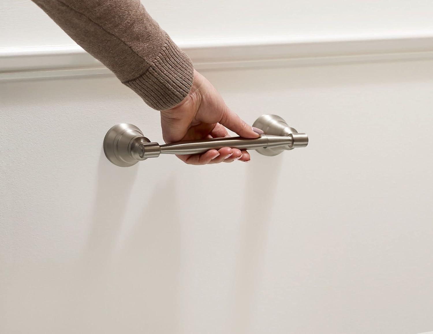 image:imageMoen Halle Brushed Nickel Moen MY0318BN Halle 18inch Single Towel Bar MY0318BNTP Holder Pack of 3