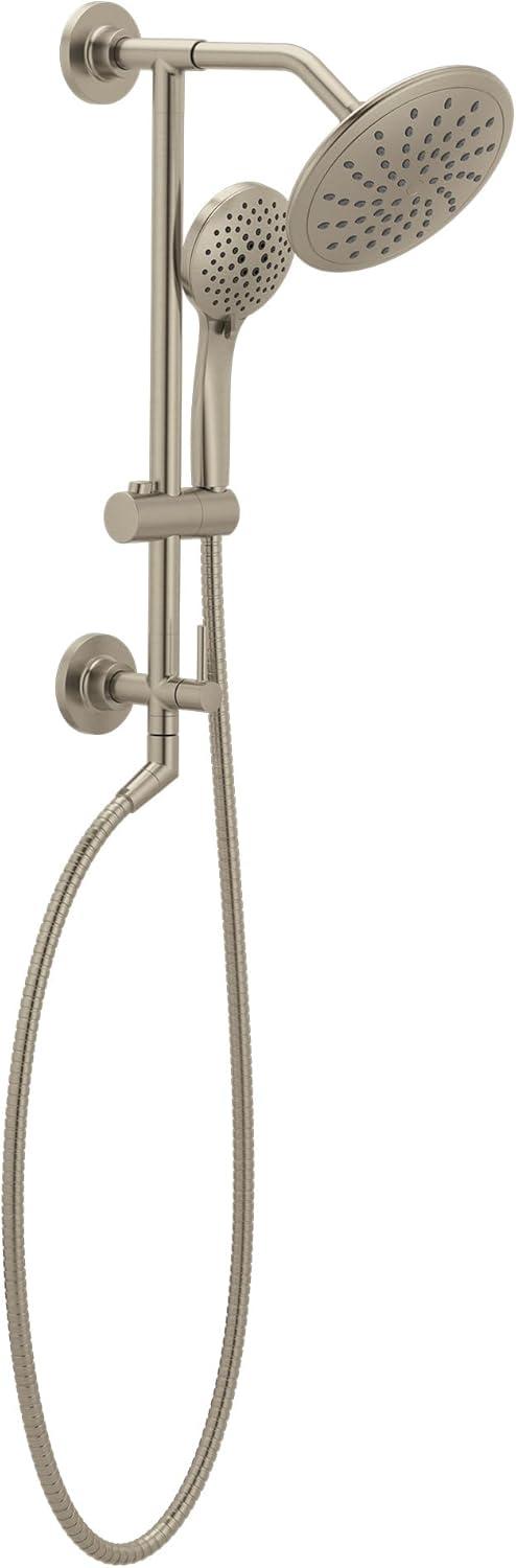 image:imageMoen Matte Black 8Inch Wide Fixed Rainshower Rain Showerhead for Tub and Shower 6345BLBrushed Nickel