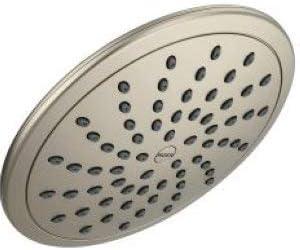 image:imageMoen Matte Black 8Inch Wide Fixed Rainshower Rain Showerhead for Tub and Shower 6345BLBrushed Nickel