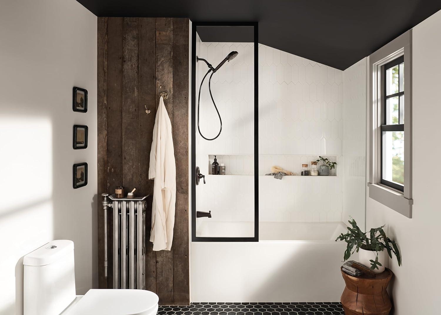 image:imageMoen Mediterranean Bronze Hydro Energetix High Pressure Shower Head with Handheld Sprayer Featuring 8 Spray Settings 200H0BRBPack of 1