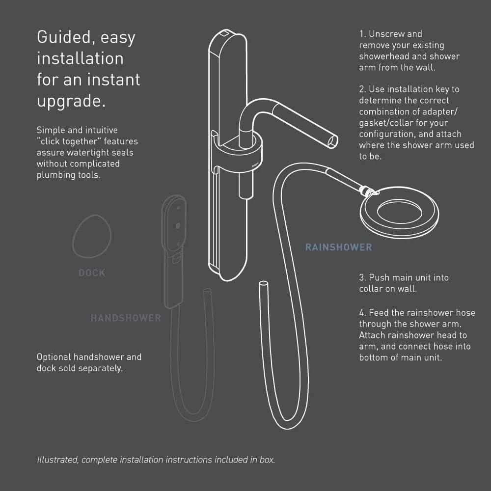 image:imageMoen N214R0SRN Spa Shower Rainshower Spot Resist Brushed NickelChromeWhite