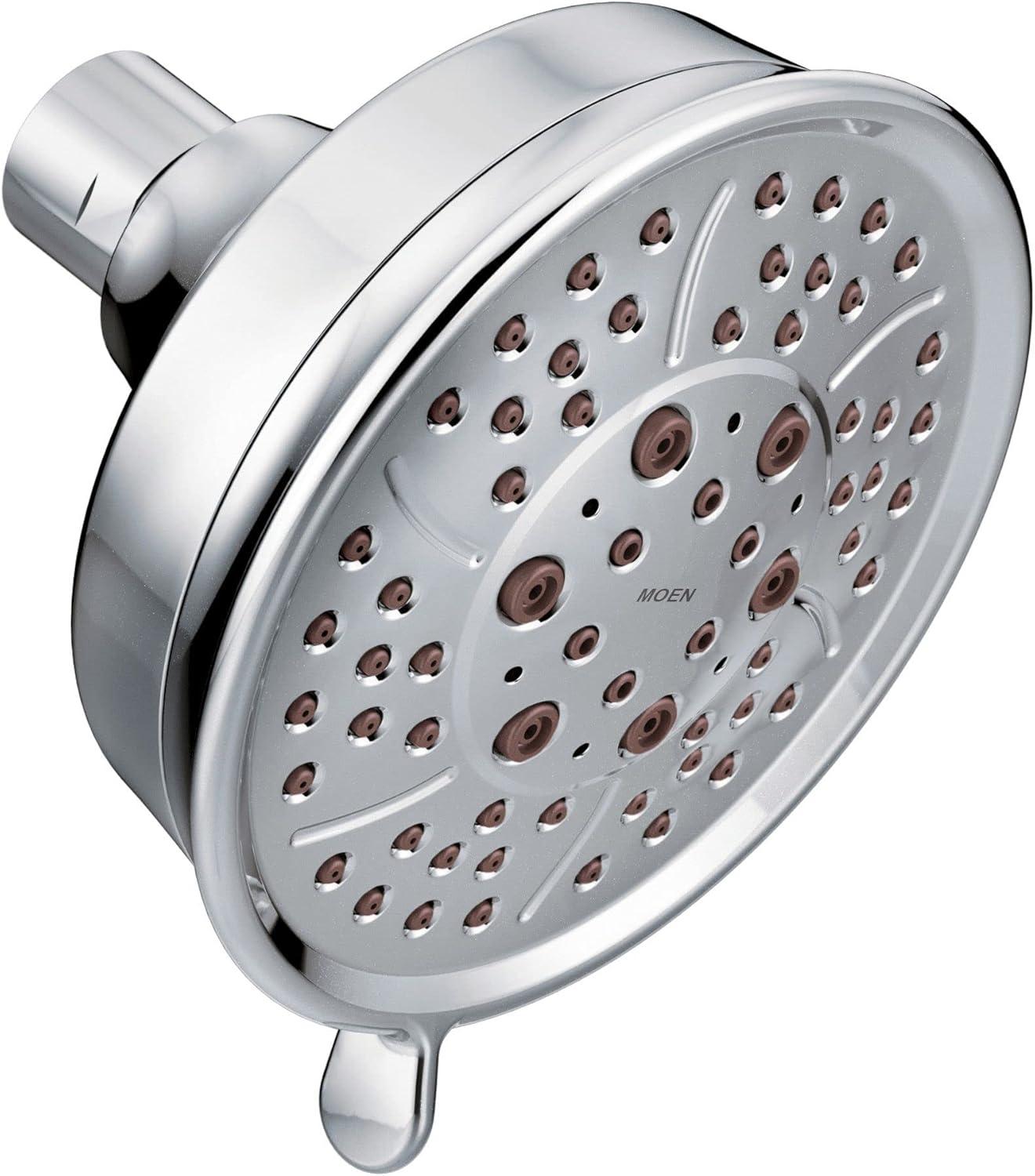 image:imageMoen Oil Rubbed Bronze Four Function 438Inch Diameter Wallmount Showerhead 3638ORBChrome