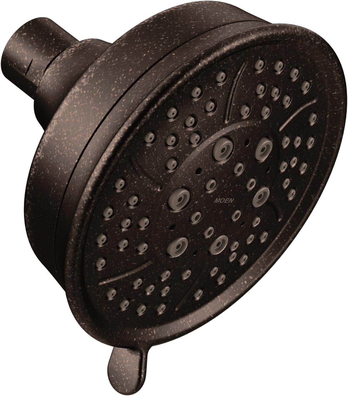 image:imageMoen Oil Rubbed Bronze Four Function 438Inch Diameter Wallmount Showerhead 3638ORBOil Rubbed Bronze