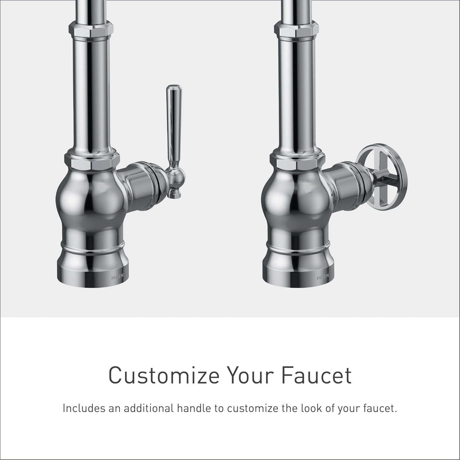 image:imageMoen Paterson Matte Black Water Filtration OneHandle High Arc Pulldown Kitchen Faucet Water Filter for Sink Faucet Sold Separately FS72003BLChrome