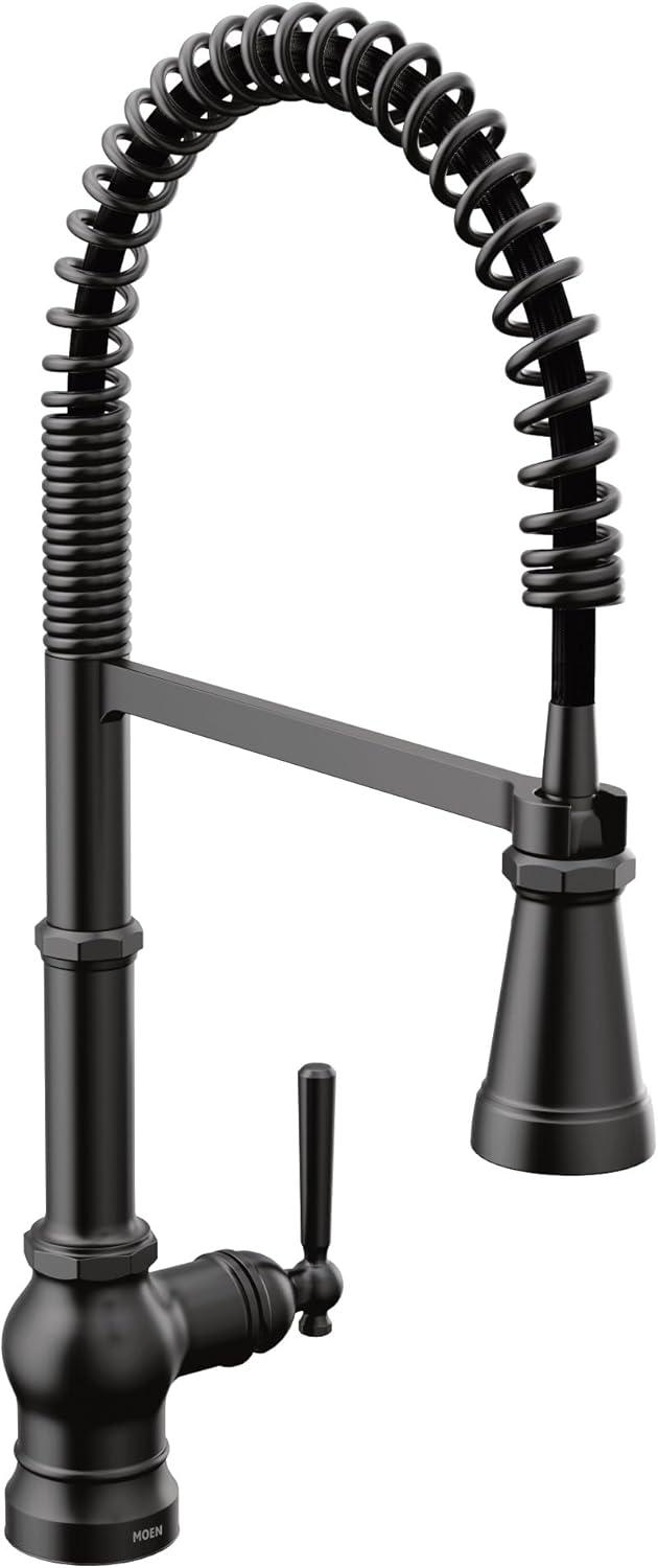 image:imageMoen Paterson Matte Black Water Filtration OneHandle High Arc Pulldown Kitchen Faucet Water Filter for Sink Faucet Sold Separately FS72003BLMatte Black