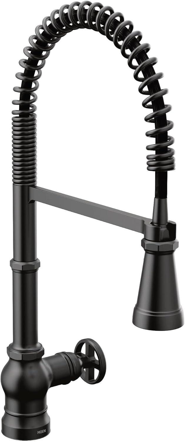 image:imageMoen Paterson Matte Black Water Filtration OneHandle High Arc Pulldown Kitchen Faucet Water Filter for Sink Faucet Sold Separately FS72003BLMatte Black