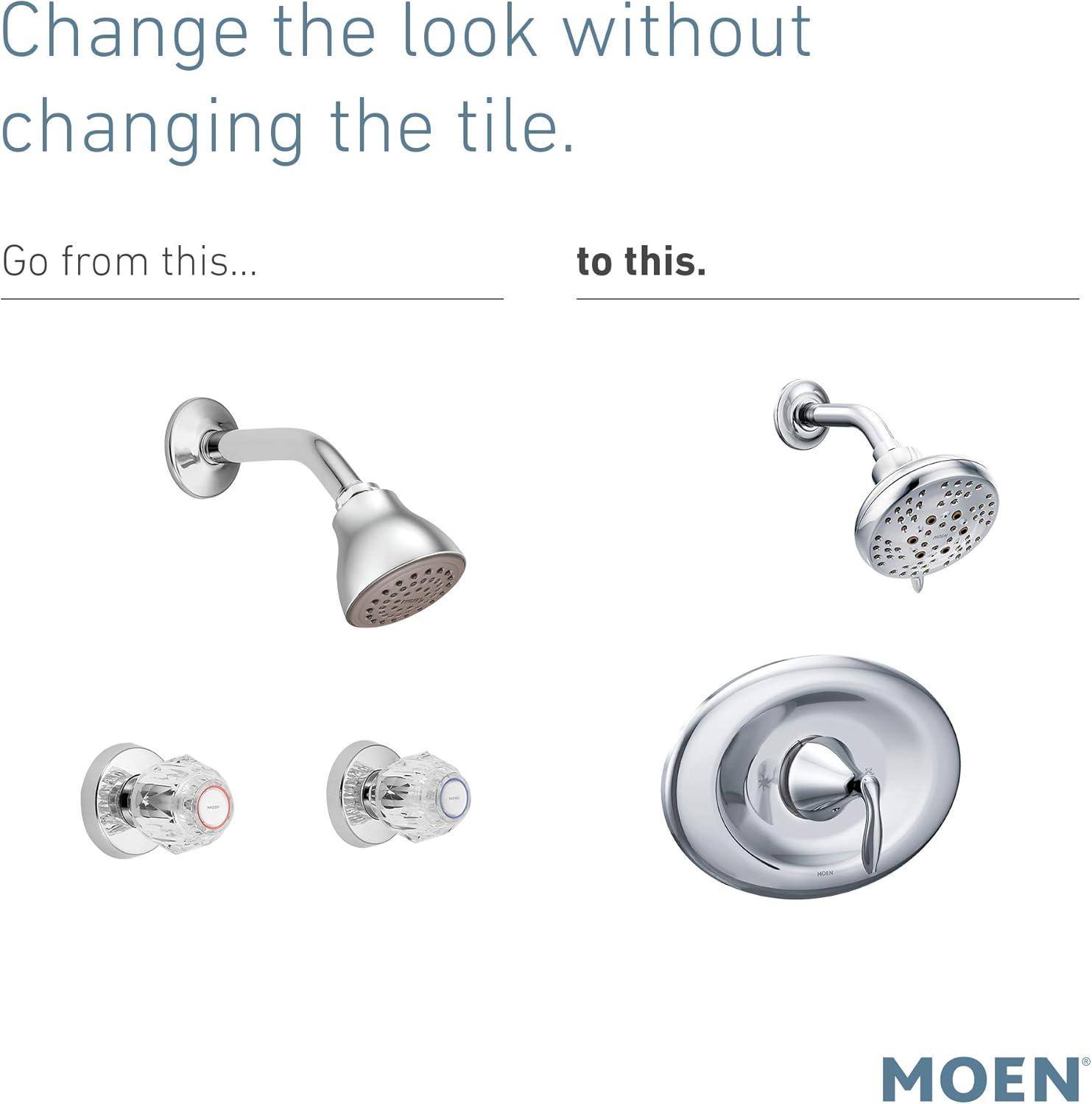 image:imageMoen T2138EP Eva PosiTemp EcoPerformance Shower Trim Kit Valve Required Chrome