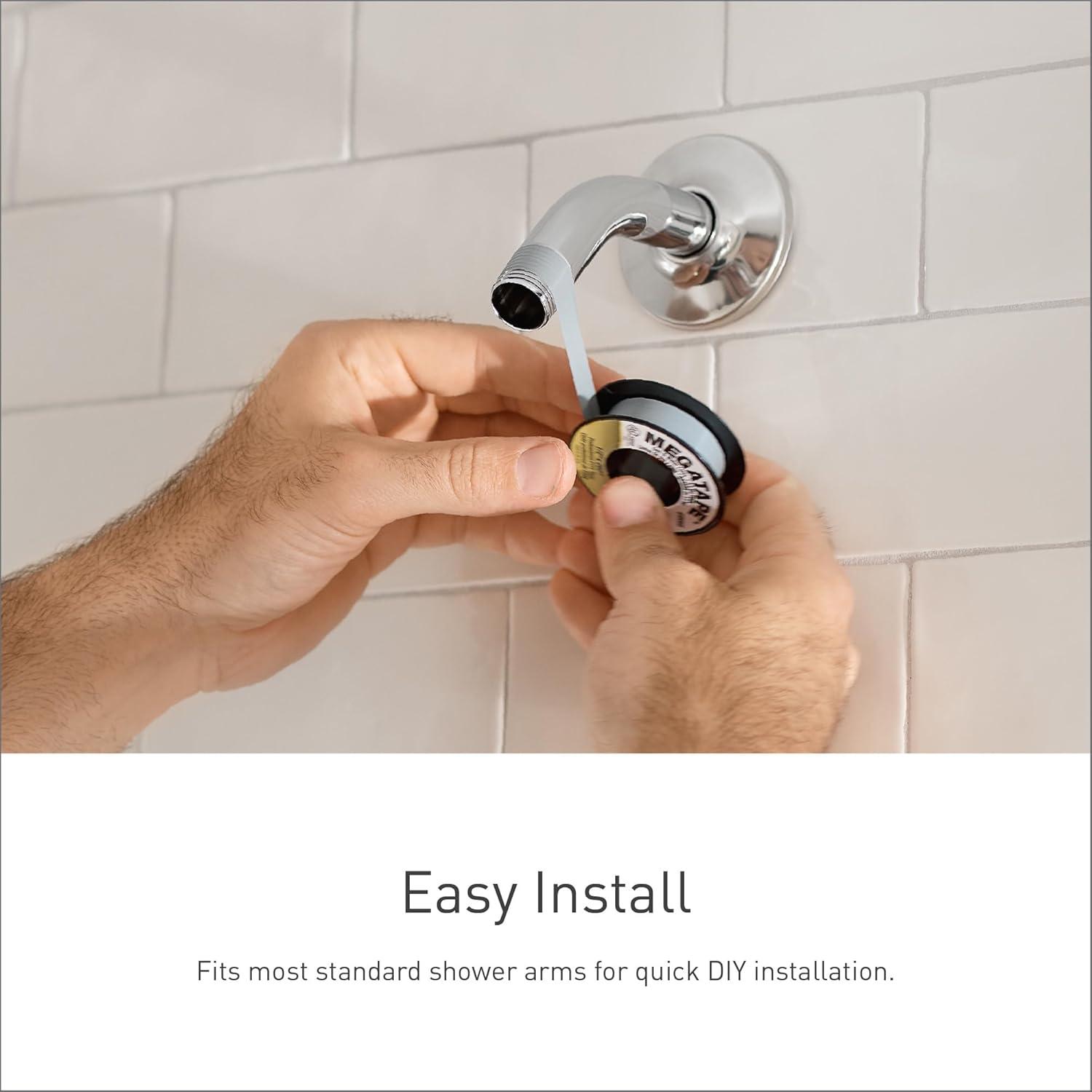 image:imageMoen Velocity Chrome TwoFunction 85Inch Diameter Spray Rainshower Showerhead S6345
