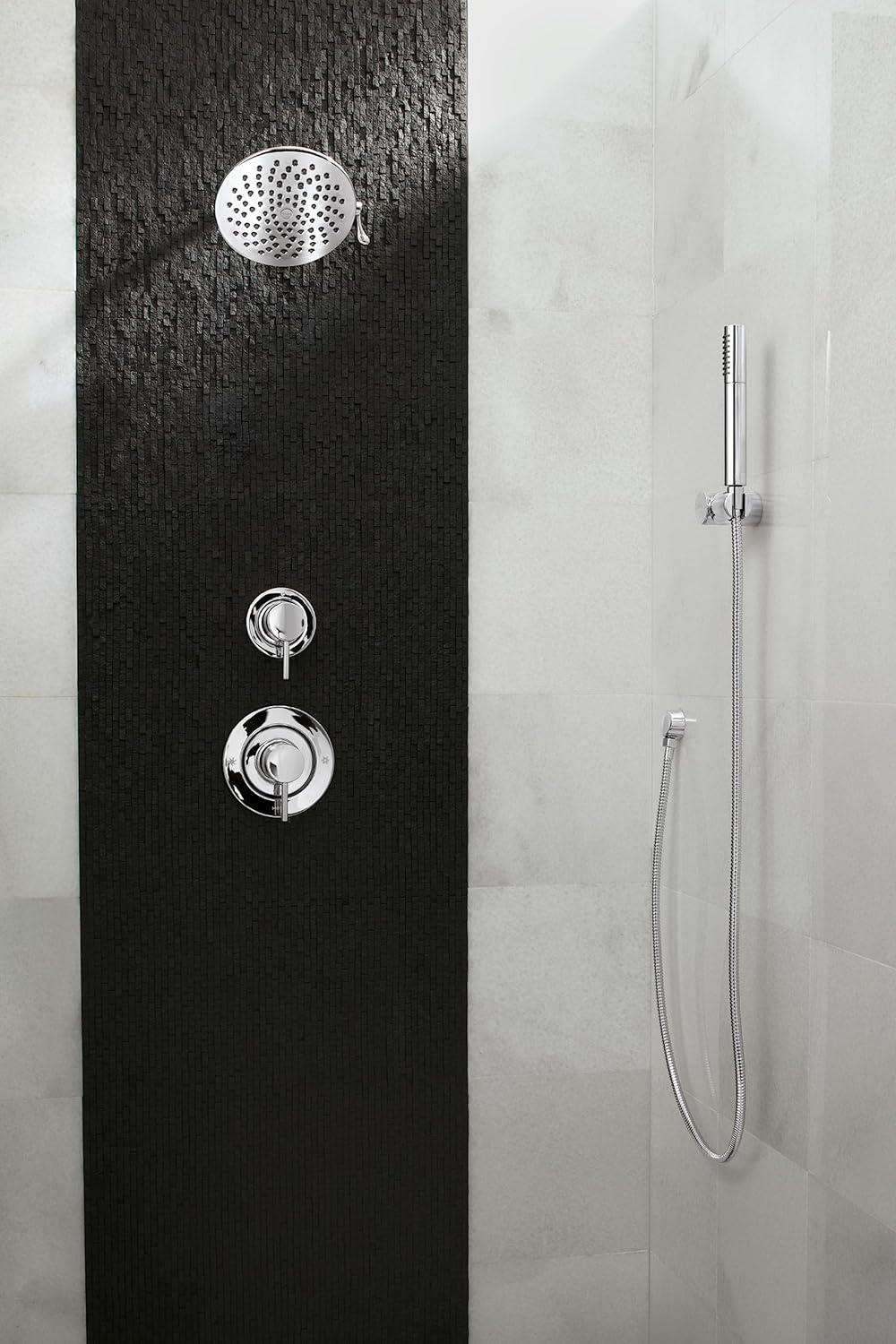 image:imageMoen Velocity Chrome TwoFunction Rainshower 8Inch Shower Head with Immersion Technology for a HighPressure Rinse S6320Chrome
