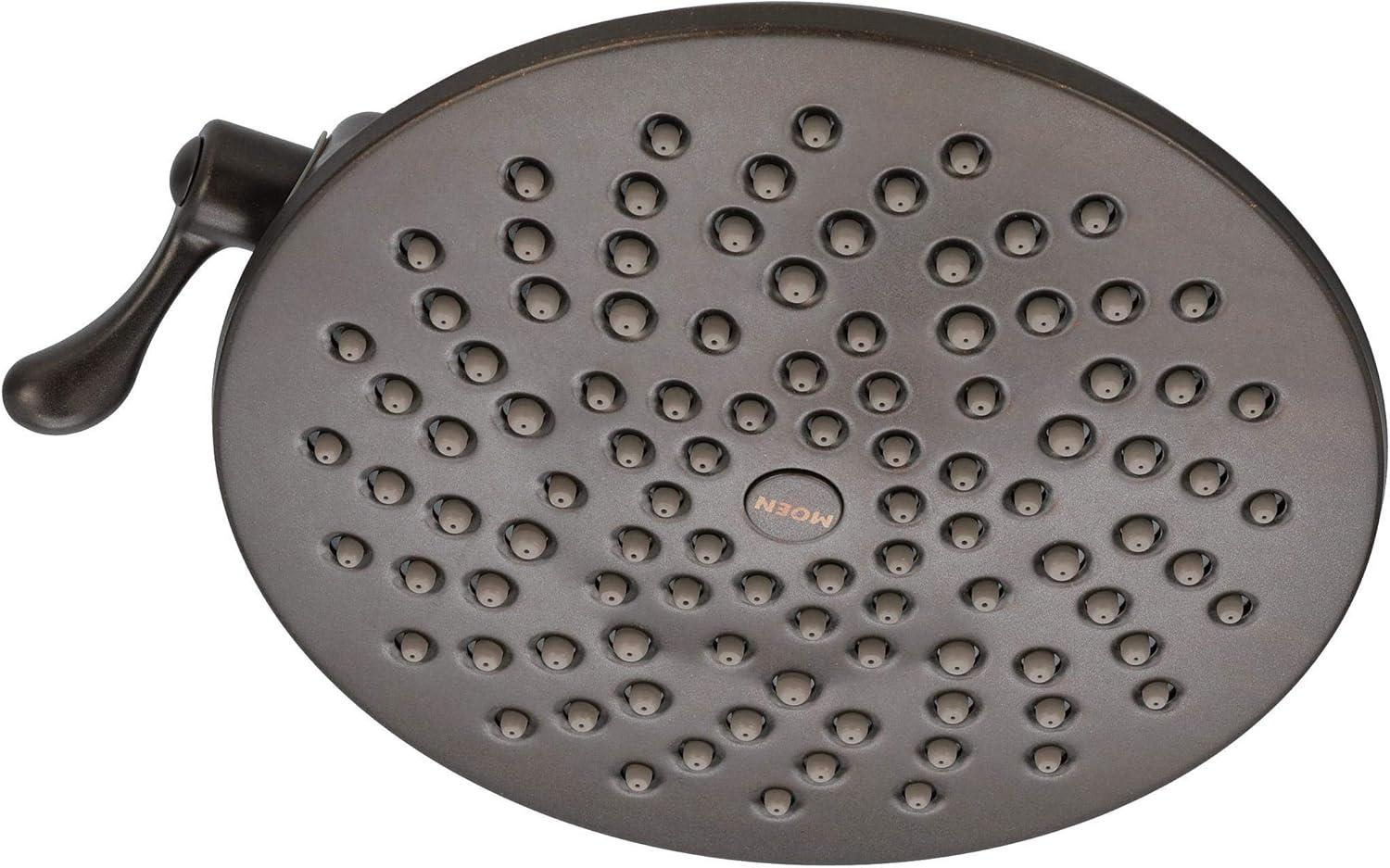 image:imageMoen Velocity Chrome TwoFunction Rainshower 8Inch Shower Head with Immersion Technology for a HighPressure Rinse S6320Oil Rubbed Bronze
