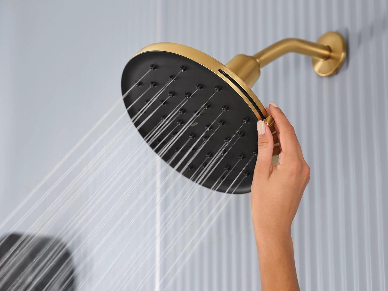 image:imageMoen Verso Chrome Adjustable 9 Diameter EcoPerformance 175gpm Spray Head Rainshower 220R3EPBrushed Gold