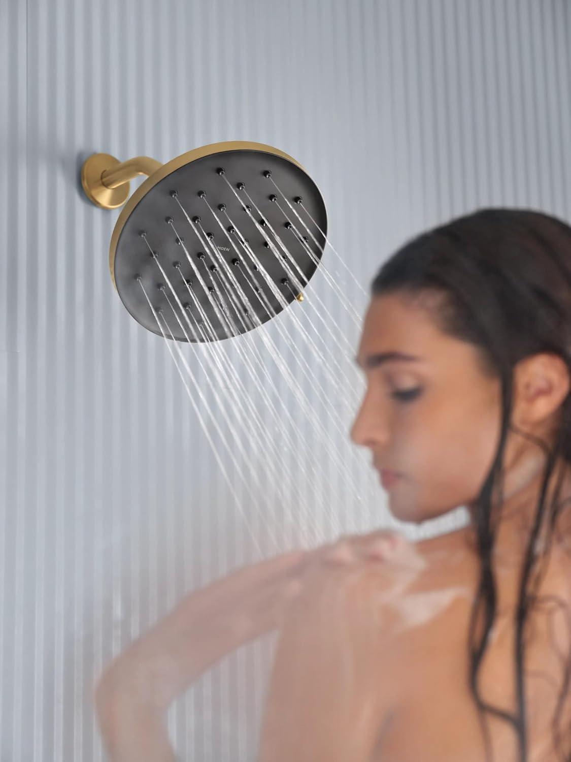 image:imageMoen Verso Chrome Adjustable 9 Diameter EcoPerformance 175gpm Spray Head Rainshower 220R3EPBrushed Gold