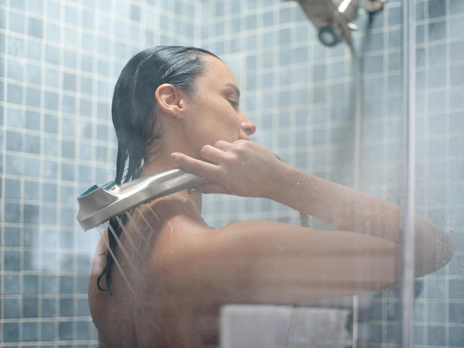 image:imageMoen Verso EcoPerformance Infiniti Dial Square Rain Shower Head with Detachable Hand Shower Combo 7Inch Spray Head Brushed Gold 220C5EPBGBrushed Nickel