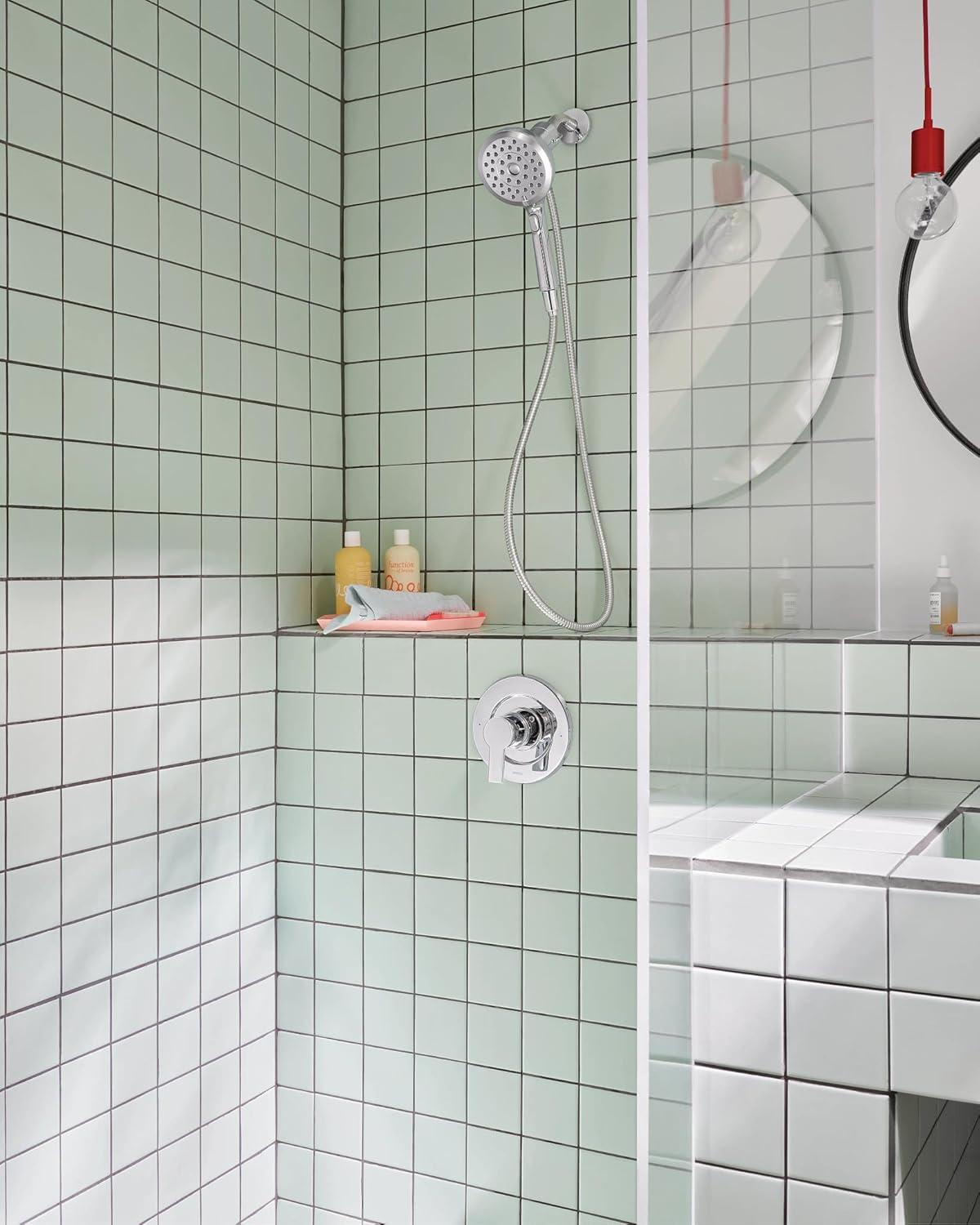 image:imageMoen Verso Handshower Detachable Round Shower Head with Magnetix Docking System 60 Hose Spot Resist Brushed Nickel 220H2SRNChrome