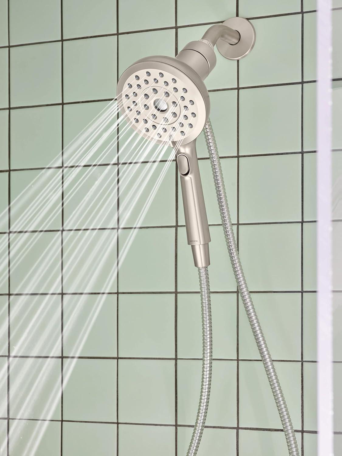 image:imageMoen Verso Handshower Detachable Round Shower Head with Magnetix Docking System 60 Hose Spot Resist Brushed Nickel 220H2SRNSpot Resist Nickel