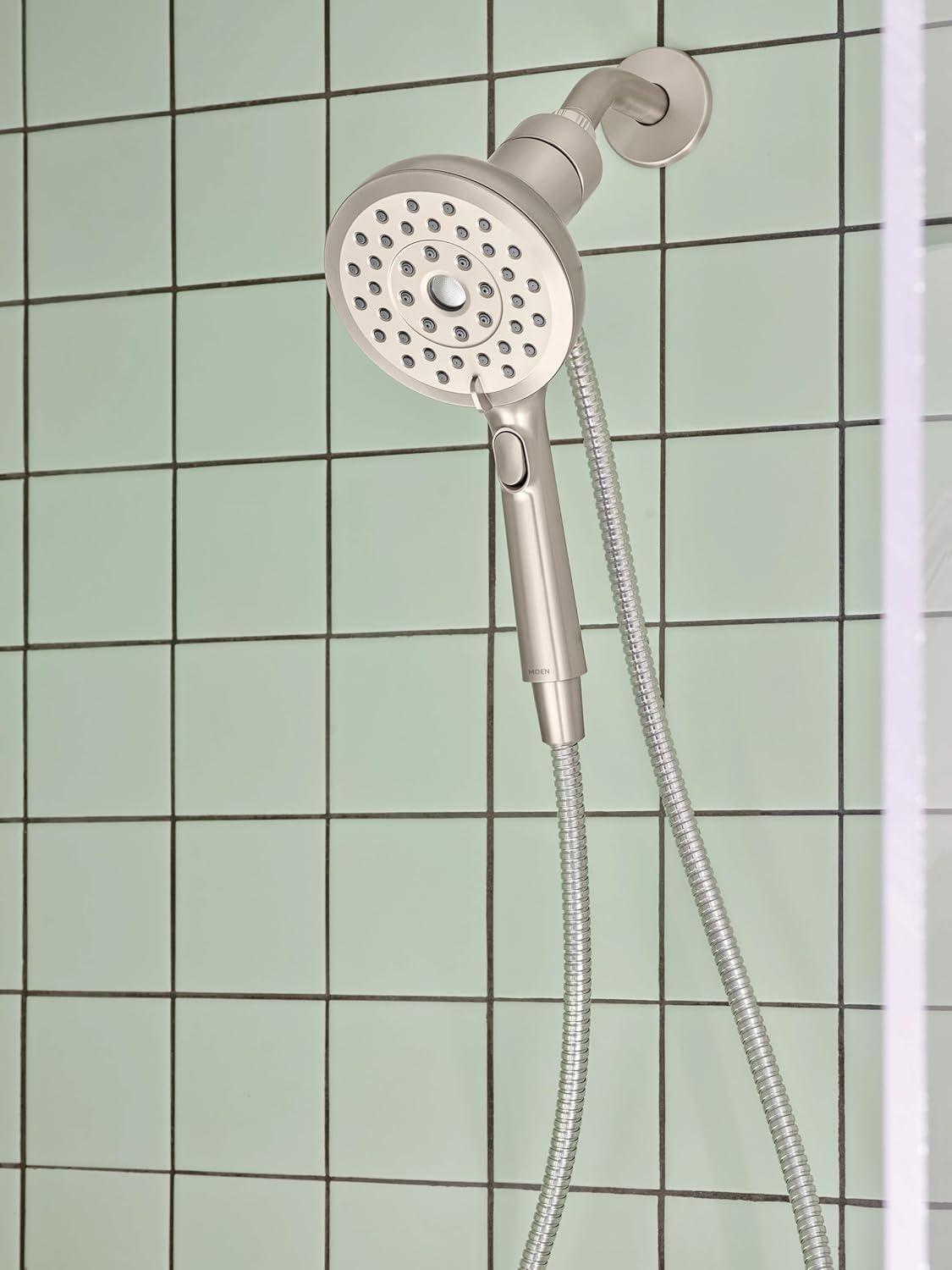 image:imageMoen Verso Handshower Detachable Round Shower Head with Magnetix Docking System 60 Hose Spot Resist Brushed Nickel 220H2SRNSpot Resist Nickel