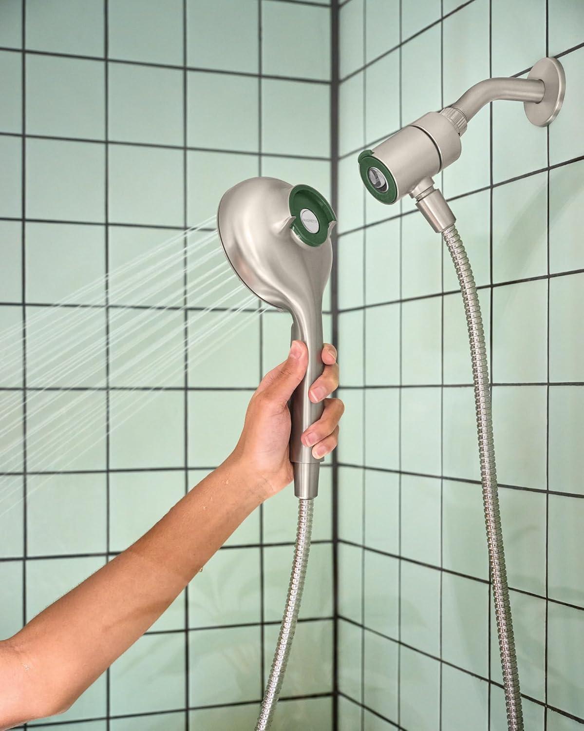image:imageMoen Verso Handshower Detachable Round Shower Head with Magnetix Docking System 60 Hose Spot Resist Brushed Nickel 220H2SRNSpot Resist Nickel