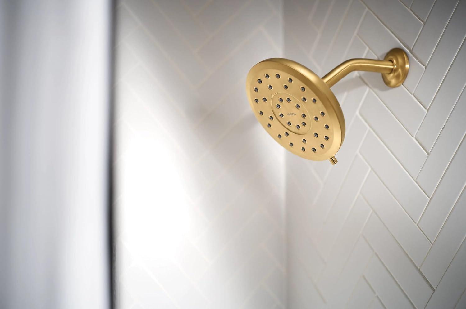 image:imageMoen Verso Infiniti Dial Round Rain Shower Head 7Inch Diameter Spray Head Brushed Nickel 220R7BNBrushed Gold