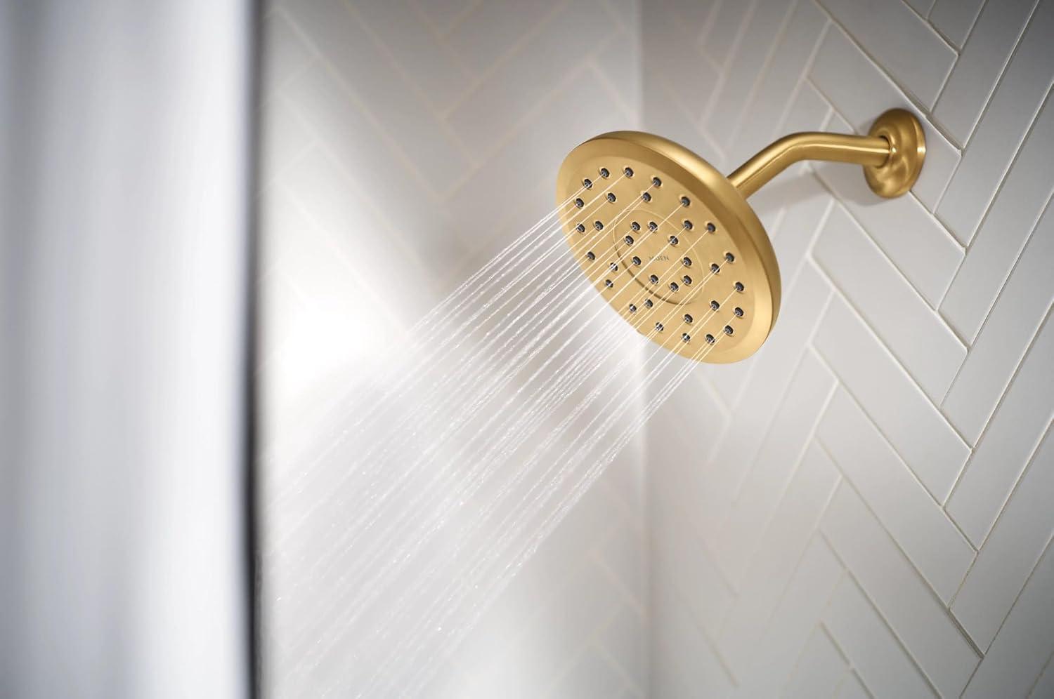 image:imageMoen Verso Infiniti Dial Round Rain Shower Head 7Inch Diameter Spray Head Brushed Nickel 220R7BNBrushed Gold