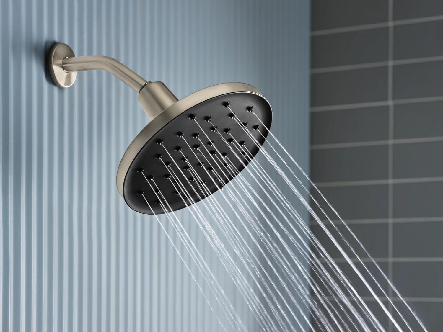 image:imageMoen Verso Matte Black Adjustable 9 Diameter Spray Head Rainshower 220R3BLBrushed Nickel