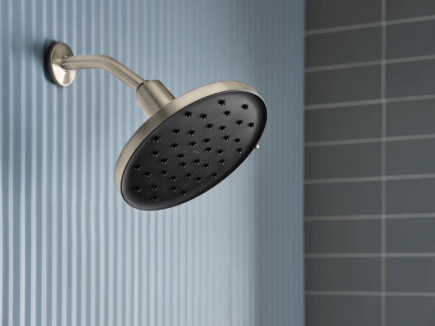 image:imageMoen Verso Matte Black Adjustable 9 Diameter Spray Head Rainshower 220R3BLBrushed Nickel