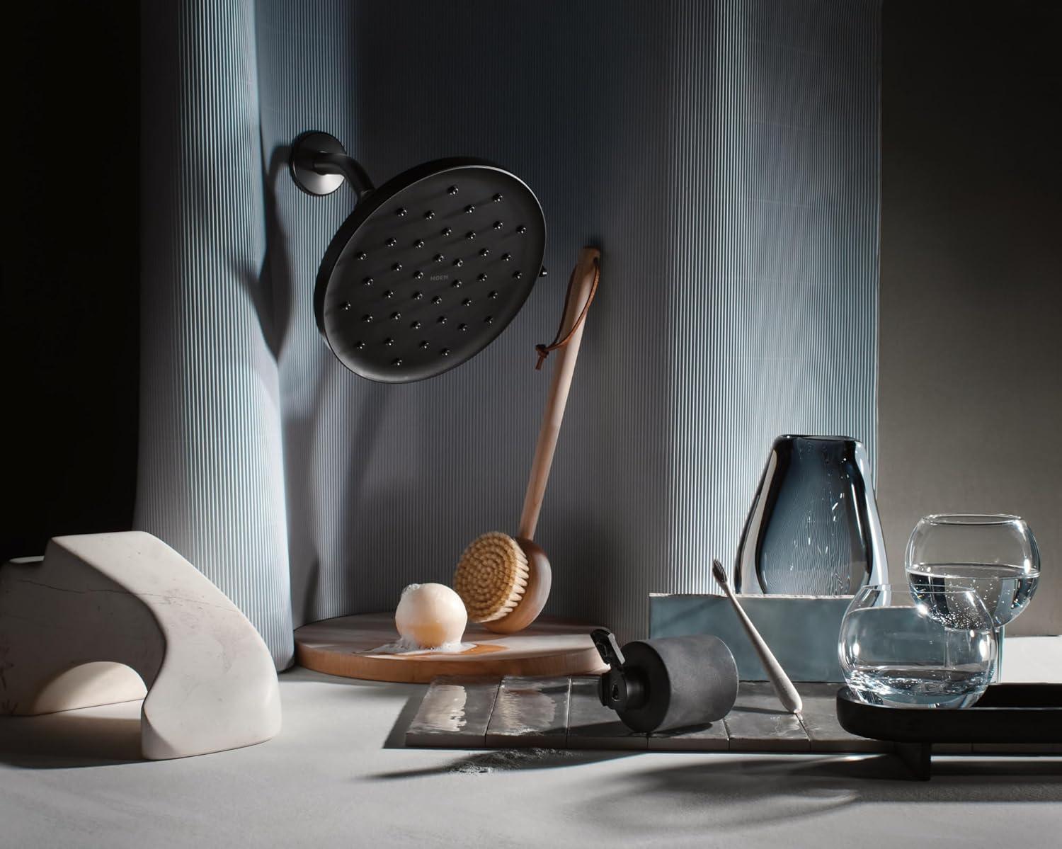 image:imageMoen Verso Matte Black Adjustable 9 Diameter Spray Head Rainshower 220R3BLMatte Black