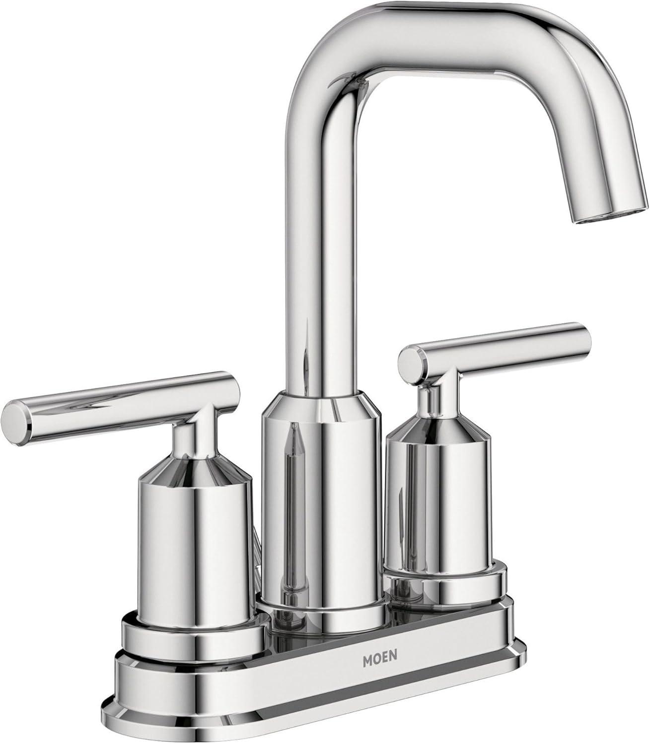 image:imageMoen WS84228 TwoHandle High Arc Bathroom Faucet Chrome