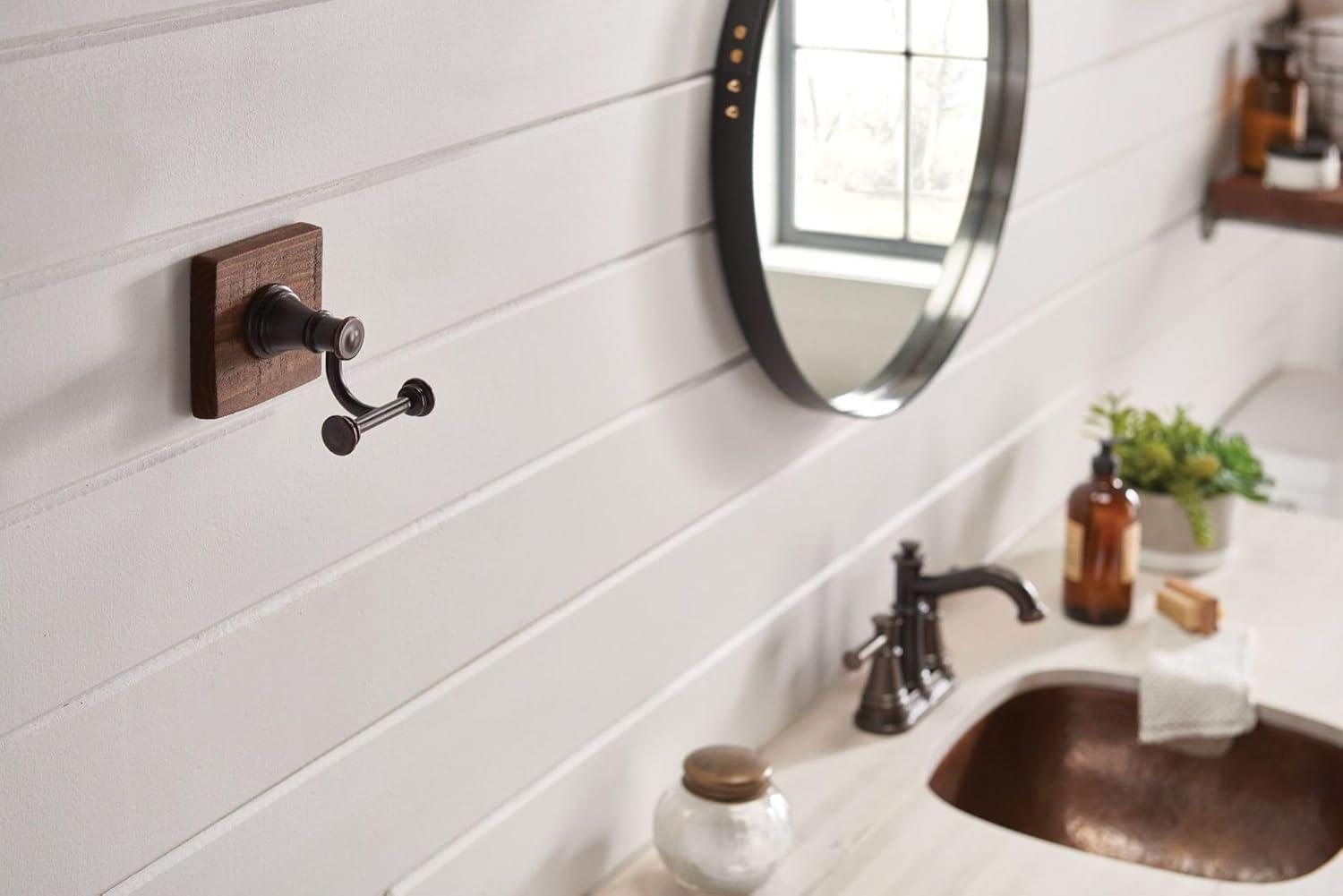 image:imageMoen YB6403ORB Belfield Double Robe Hook Oil Rubbed BronzeOil Rubbed Bronze