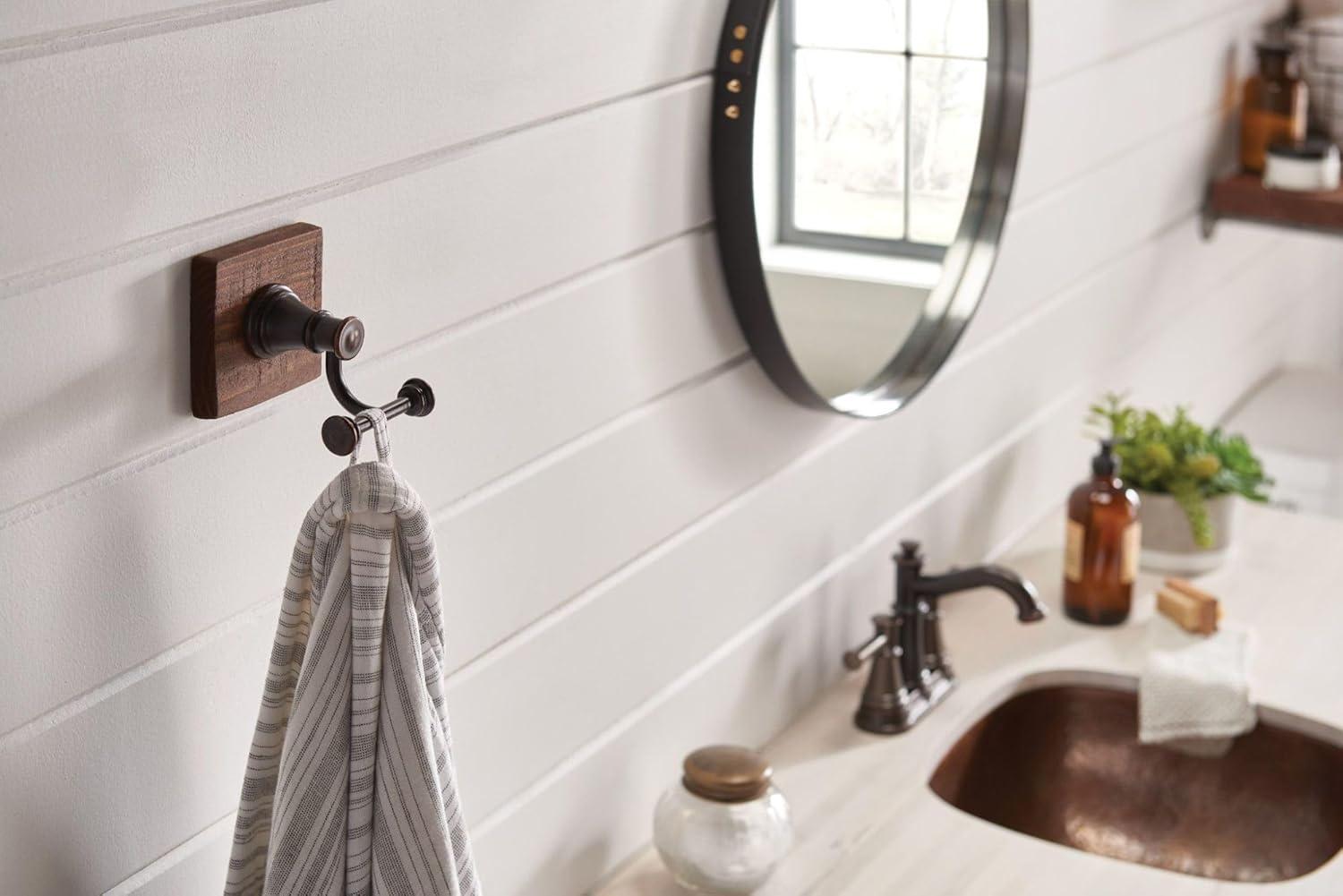 image:imageMoen YB6403ORB Belfield Double Robe Hook Oil Rubbed BronzeOil Rubbed Bronze