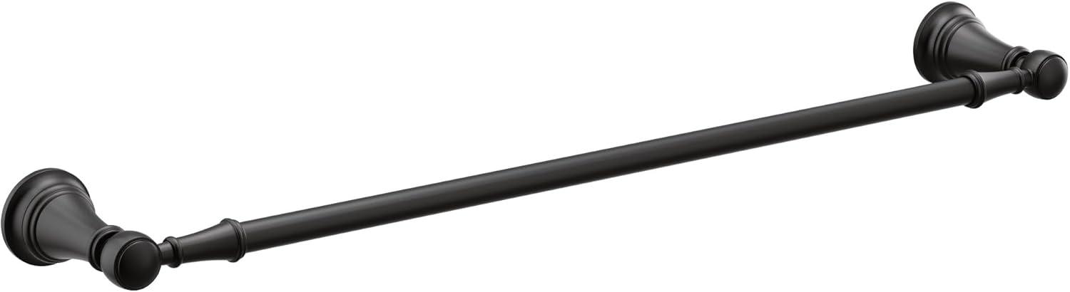 image:imageMoen YB8424BG Weymouth 24Inch Single Towel Bar Brushed GoldMatte Black