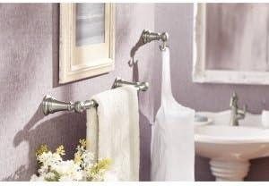image:imageMoen YB8424BG Weymouth 24Inch Single Towel Bar Brushed GoldOil Rubbed Bronze