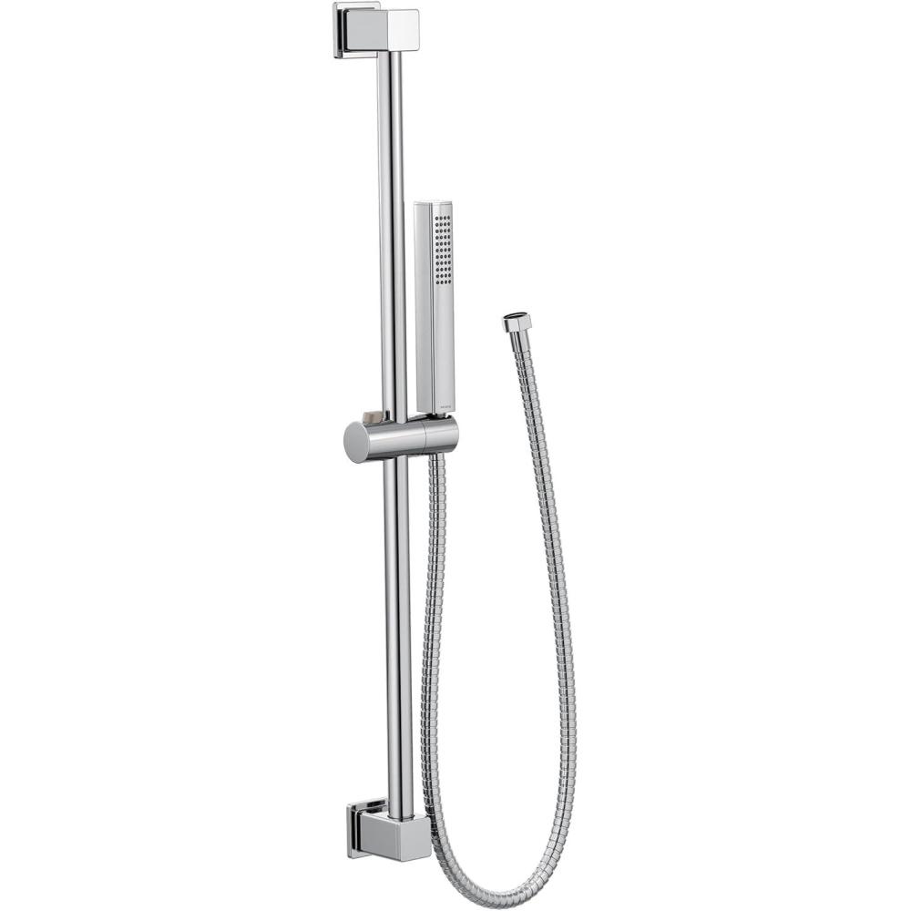 image:imageMoen 3988EPBN OneFunction EcoPerformance Modern Handshower with 30Inch Slide Bar and 69Inch Hose Brushed NickelChrome